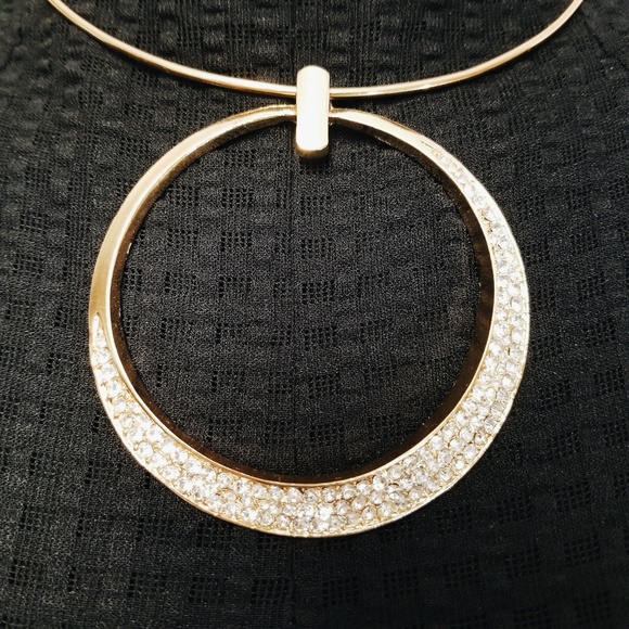 FINAL⬇ Witchy Crescent Moon Collar Necklace - Picture 4 of 4